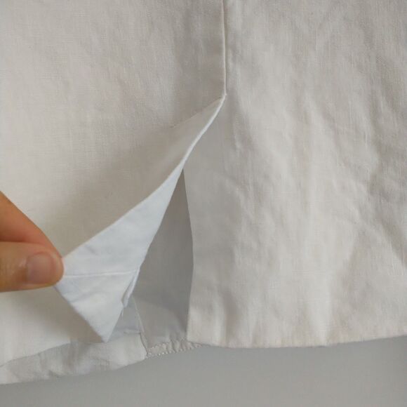 J Crew Schoolboy Blazer 6 White Linen Lined Academia Preppy Career Office Work - Picture 5 of 10